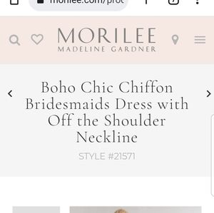 Morilee Bordeaux Bridesmaids Dress Size 14